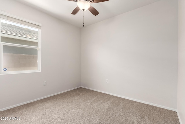 4713 W Nutmeg Ave, Coolidge, AZ 85128 - carpeted spare room featuring ceiling fan and baseboards