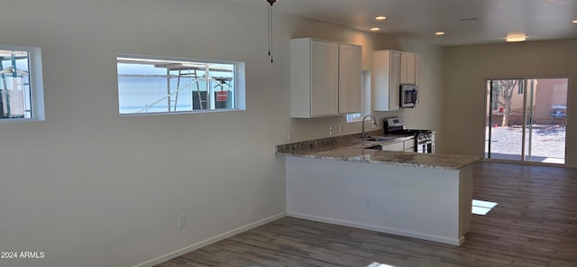 kitchen featuring white cabinets, a wealth of natural light, and stainless steel appliances