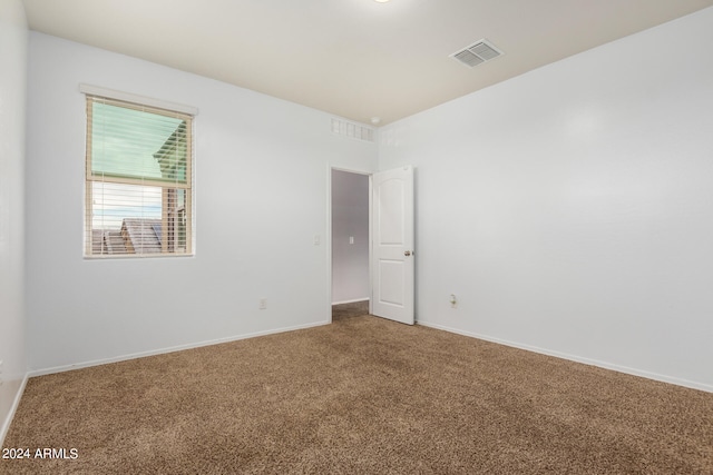 view of carpeted empty room