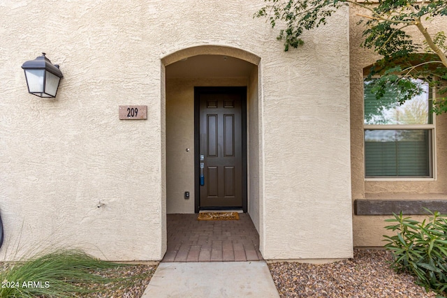 view of property entrance