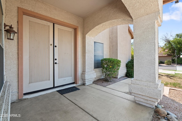 2024 N 125th Ave, Avondale, AZ 85392 - doorway to property featuring stucco siding and french doors
