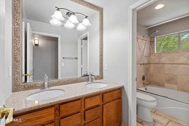 2024 N 125th Ave, Avondale, AZ 85392 - bathroom featuring double vanity and shower / bathtub combination