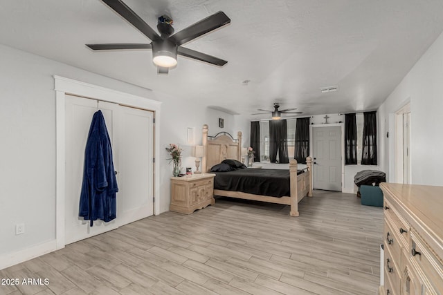 505 S S Rdg, Mesa, AZ 85204 - bedroom featuring light wood finished floors and a ceiling fan
