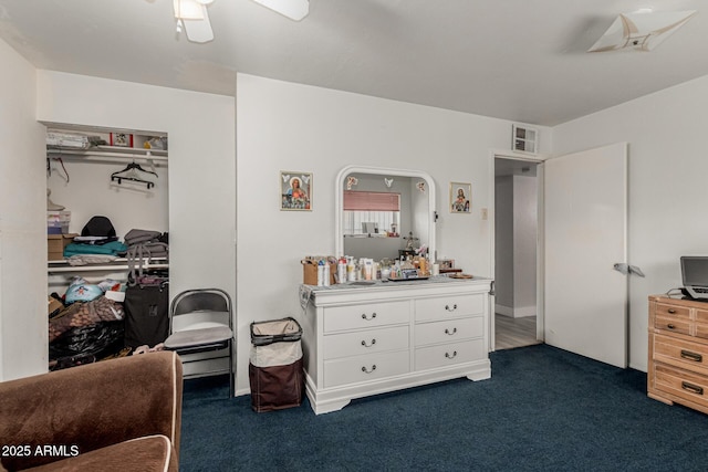 505 S S Rdg, Mesa, AZ 85204 - carpeted bedroom featuring a ceiling fan