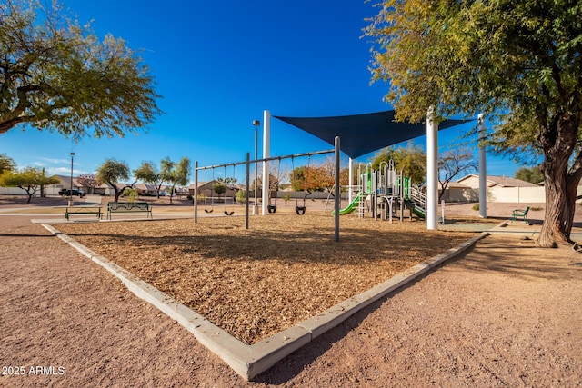 view of jungle gym