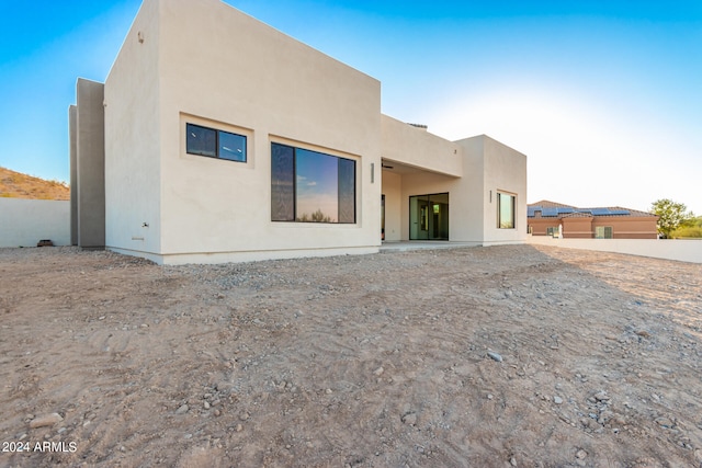 view of rear view of property