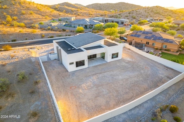 aerial view featuring a mountain view