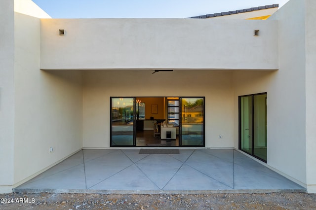 exterior space with a patio