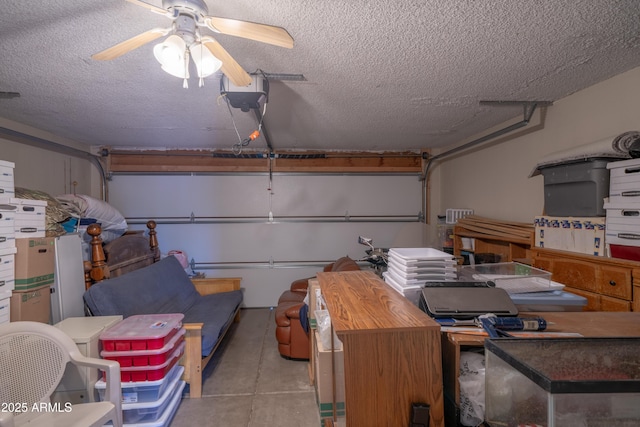 17810 N 34th Pl, Phoenix, AZ 85032 - garage with a garage door opener and ceiling fan