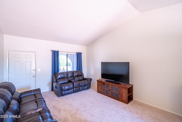 17810 N 34th Pl, Phoenix, AZ 85032 - living room featuring lofted ceiling and carpet flooring
