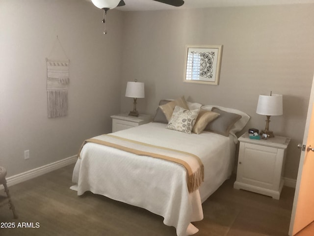1036 E Wagon Wheel Dr, Phoenix, AZ 85020 - bedroom featuring wood finished floors and ceiling fan