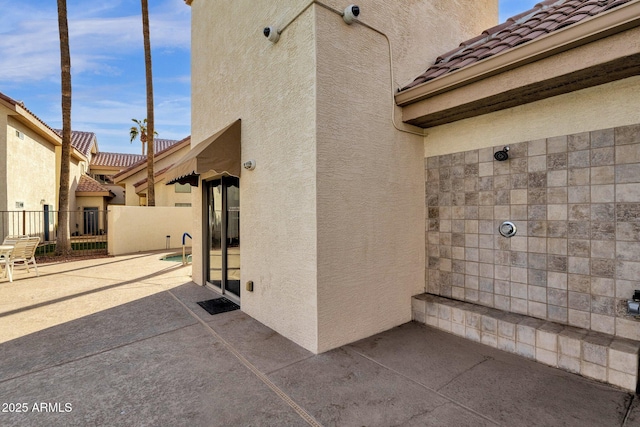 exterior space featuring a patio area