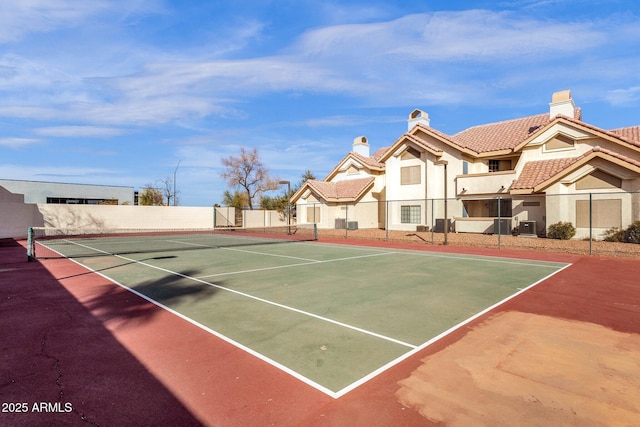 view of tennis court