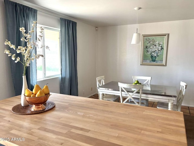 view of dining area