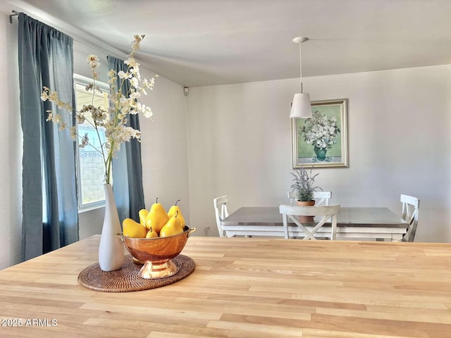 view of dining room