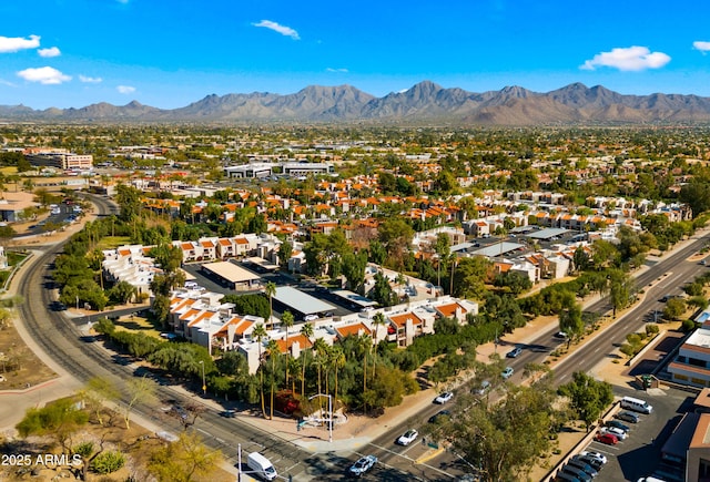9340 N 92nd St Unit 118, Scottsdale, AZ 85258 - drone / aerial view with a mountain view