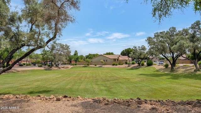5733 E Jaeger St, Mesa, AZ 85205 - view of grassy yard with a residential view and view of golf course