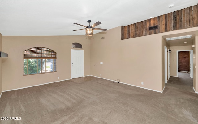 5733 E Jaeger St, Mesa, AZ 85205 - carpeted empty room featuring ceiling fan and baseboards