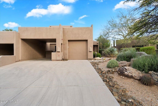 view of adobe home