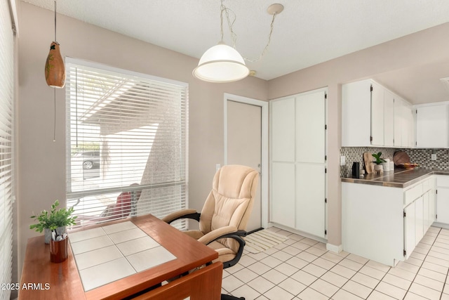 office featuring light tile patterned floors