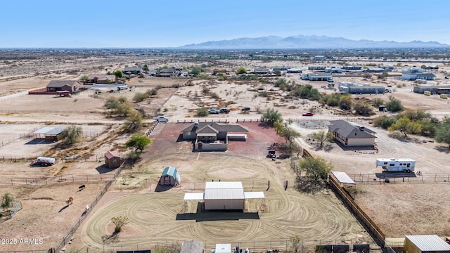 aerial view featuring a mountain view