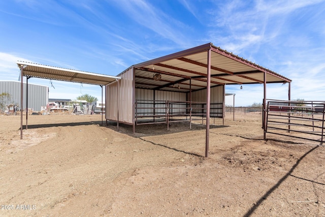 view of horse barn