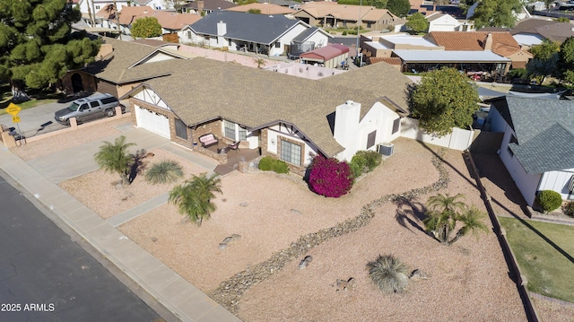 birds eye view of property featuring a residential view