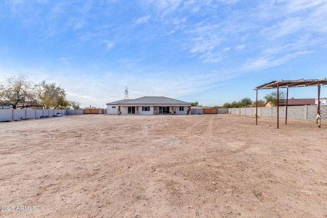 view of rear view of property