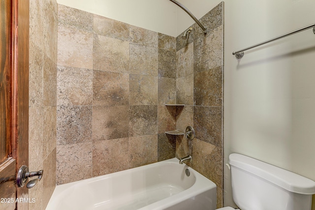 full bath featuring shower / washtub combination and toilet