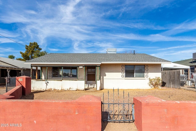 view of ranch-style home