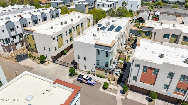 aerial perspective of suburban area