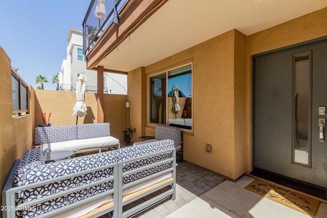 view of patio / terrace with fence
