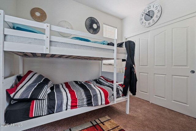 bedroom with carpet