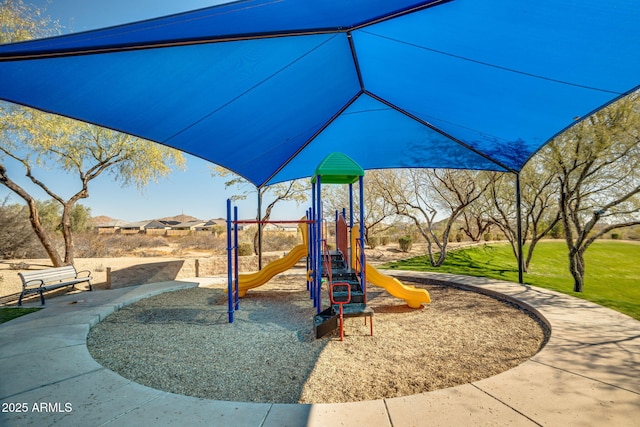 view of jungle gym