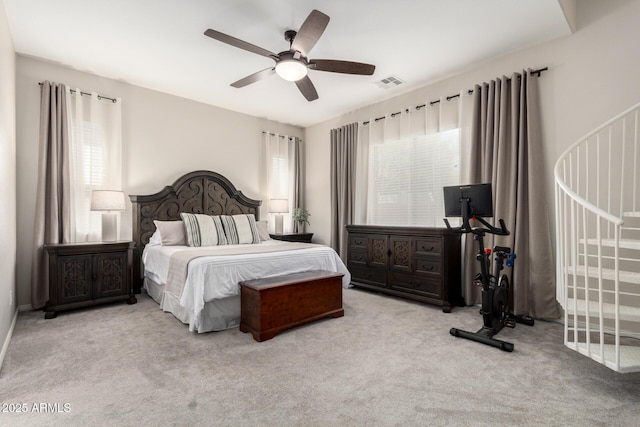 2030 W Whisper Rock Trl, Phoenix, AZ 85085 - carpeted bedroom featuring ceiling fan