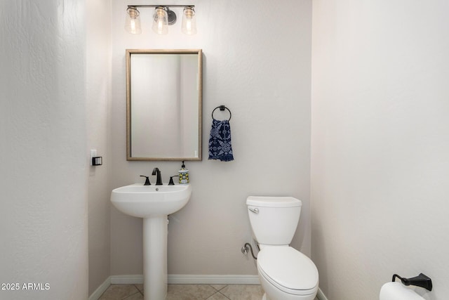 2030 W Whisper Rock Trl, Phoenix, AZ 85085 - half bathroom with toilet and tile patterned floors