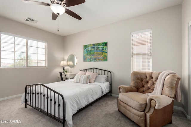 2030 W Whisper Rock Trl, Phoenix, AZ 85085 - bedroom with carpet floors and a ceiling fan
