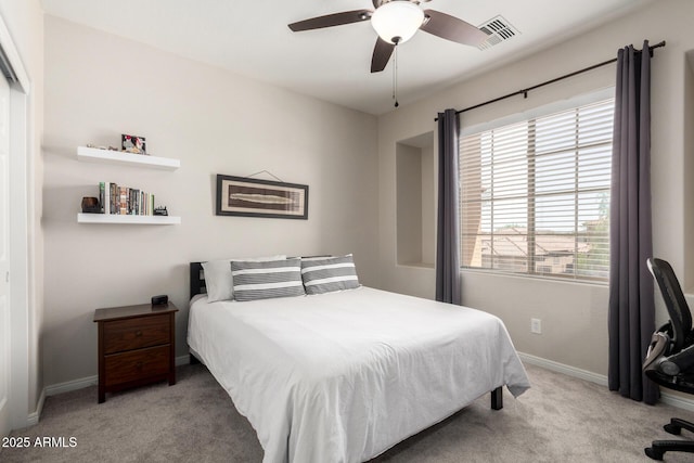 2030 W Whisper Rock Trl, Phoenix, AZ 85085 - bedroom featuring carpet floors and ceiling fan