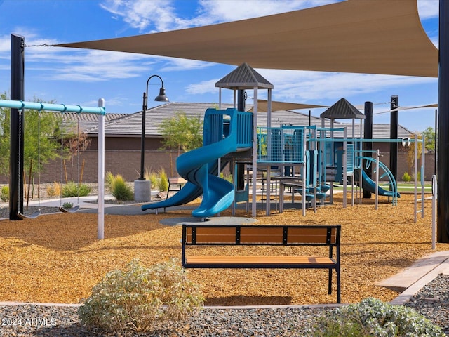 view of community jungle gym