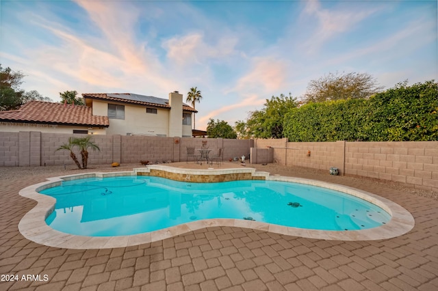 view of pool with a patio