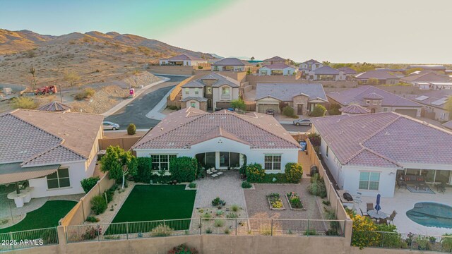 7813 S 43rd Pl, Phoenix, AZ 85042 - aerial perspective of suburban area with a mountain backdrop