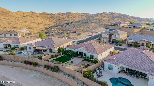7813 S 43rd Pl, Phoenix, AZ 85042 - aerial perspective of suburban area featuring a mountain backdrop