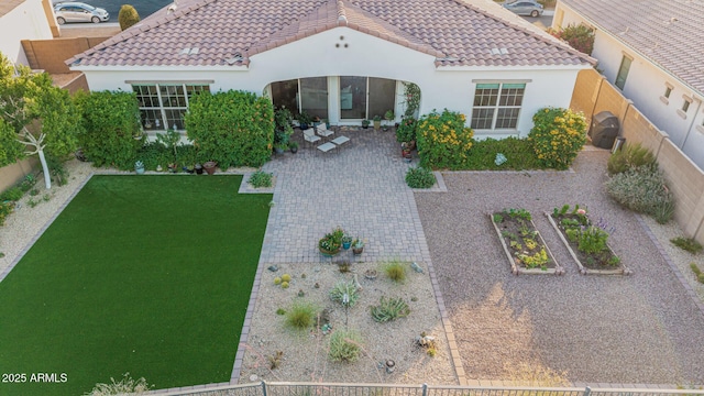 7813 S 43rd Pl, Phoenix, AZ 85042 - rear view of property featuring stucco siding and a tile roof