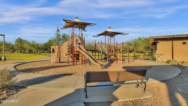 view of play area