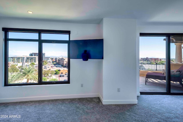 view of carpeted empty room