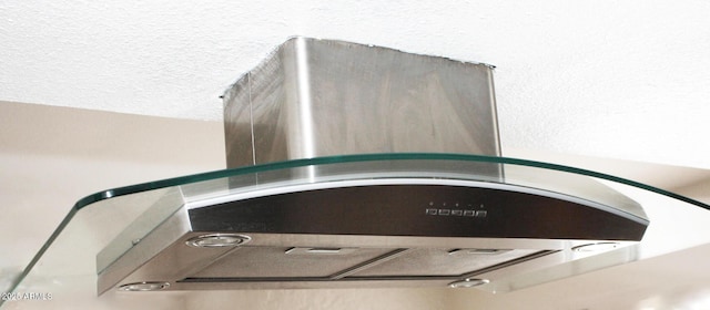 details with island exhaust hood