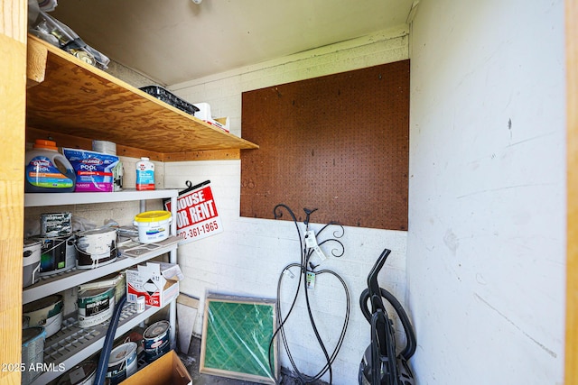 view of storage room