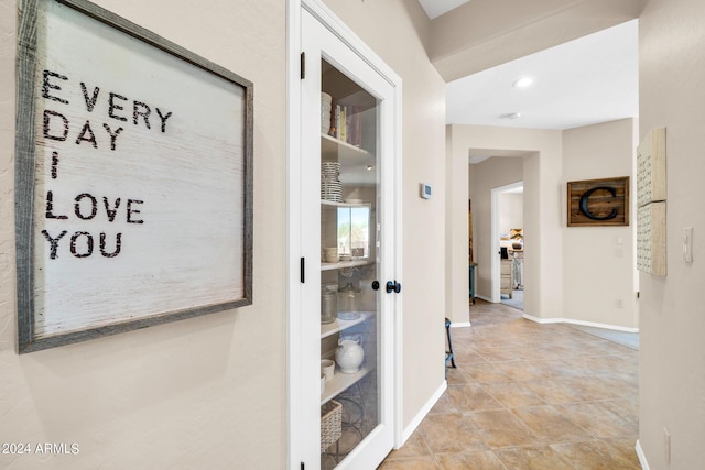 hall with baseboards