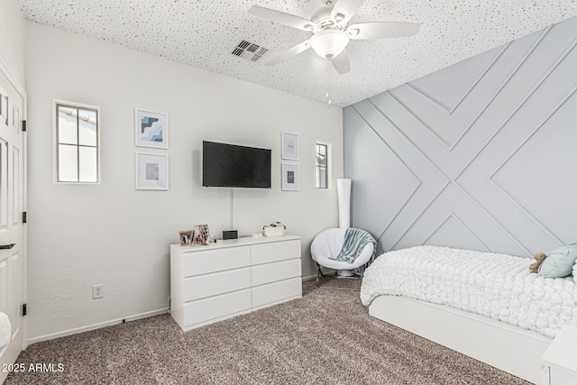3109 N Black Rock Rd, Buckeye, AZ 85396 - bedroom featuring carpet, a ceiling fan, and baseboards