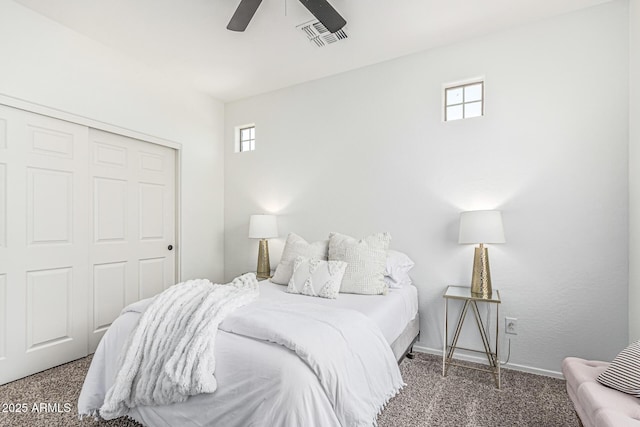 3109 N Black Rock Rd, Buckeye, AZ 85396 - bedroom with carpet floors, multiple windows, and a closet